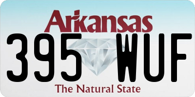 AR license plate 395WUF
