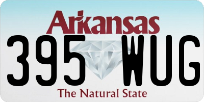 AR license plate 395WUG