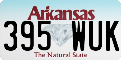 AR license plate 395WUK