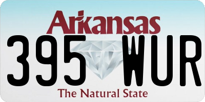 AR license plate 395WUR