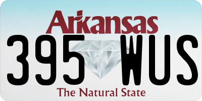AR license plate 395WUS