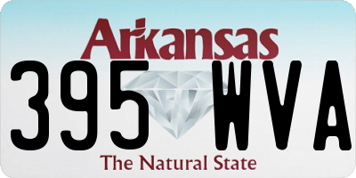 AR license plate 395WVA