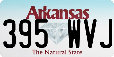 AR license plate 395WVJ