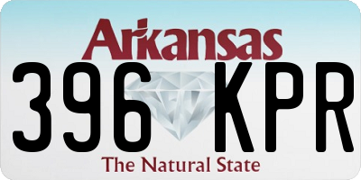 AR license plate 396KPR