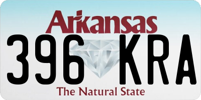 AR license plate 396KRA