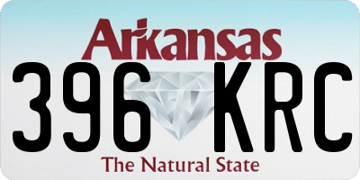 AR license plate 396KRC