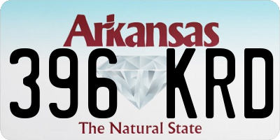 AR license plate 396KRD