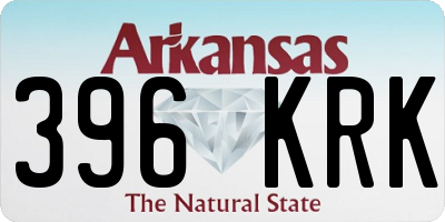 AR license plate 396KRK
