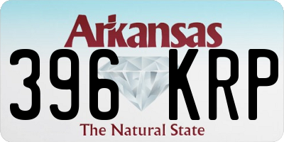 AR license plate 396KRP