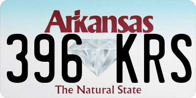 AR license plate 396KRS