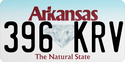 AR license plate 396KRV