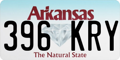 AR license plate 396KRY