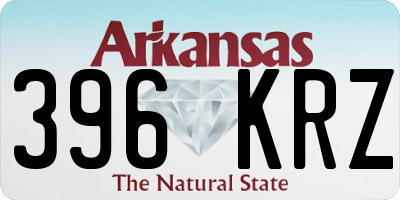 AR license plate 396KRZ