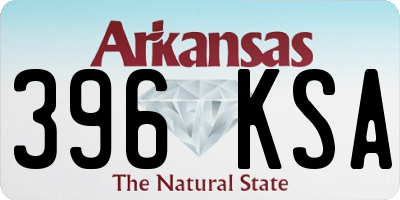 AR license plate 396KSA