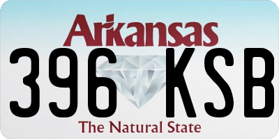 AR license plate 396KSB