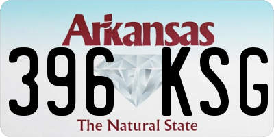 AR license plate 396KSG