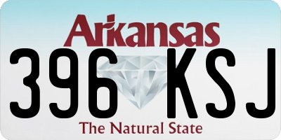 AR license plate 396KSJ