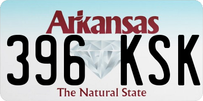 AR license plate 396KSK