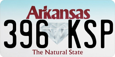 AR license plate 396KSP