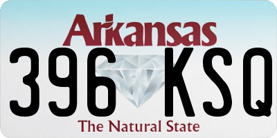AR license plate 396KSQ