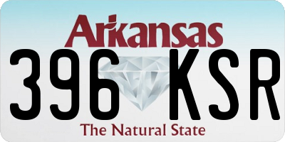AR license plate 396KSR