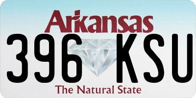 AR license plate 396KSU