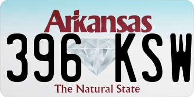 AR license plate 396KSW