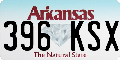 AR license plate 396KSX