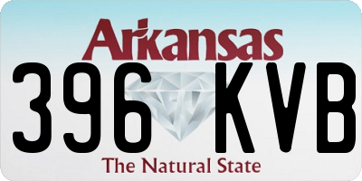 AR license plate 396KVB