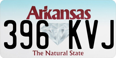 AR license plate 396KVJ