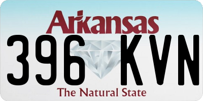 AR license plate 396KVN