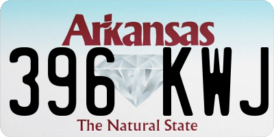 AR license plate 396KWJ