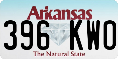 AR license plate 396KWO