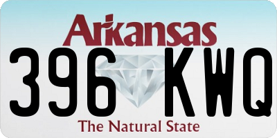 AR license plate 396KWQ
