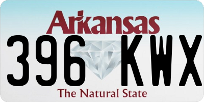 AR license plate 396KWX