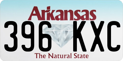 AR license plate 396KXC