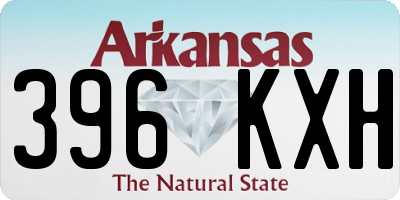 AR license plate 396KXH