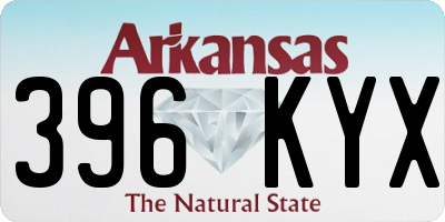 AR license plate 396KYX