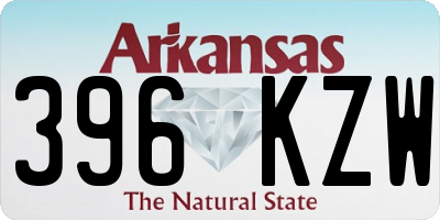 AR license plate 396KZW