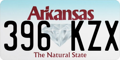 AR license plate 396KZX