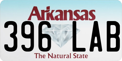AR license plate 396LAB