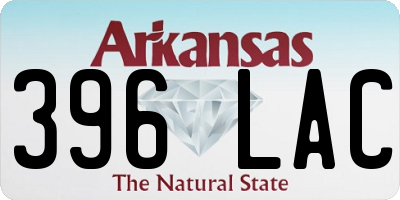 AR license plate 396LAC