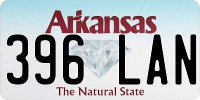 AR license plate 396LAN