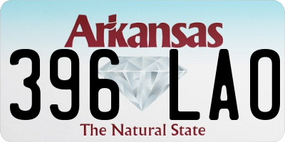 AR license plate 396LAO