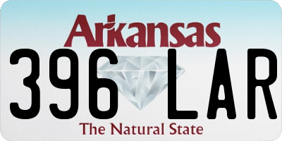 AR license plate 396LAR