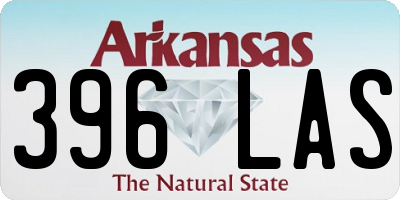 AR license plate 396LAS