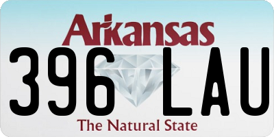 AR license plate 396LAU