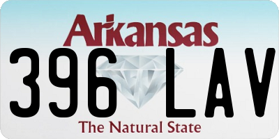 AR license plate 396LAV