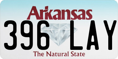 AR license plate 396LAY