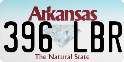 AR license plate 396LBR